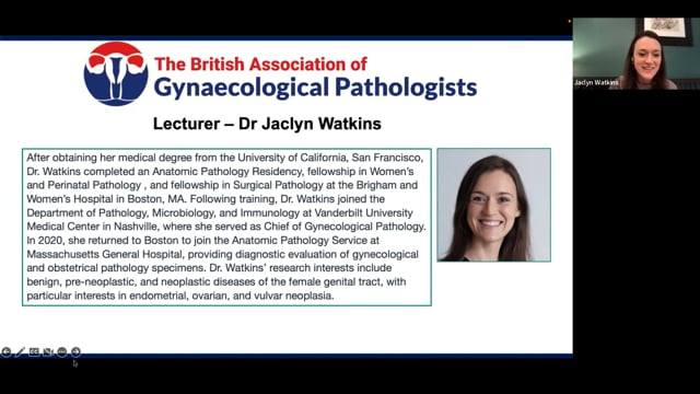 Atypical endometriotic lesions, Dr Jaclyn Watkins