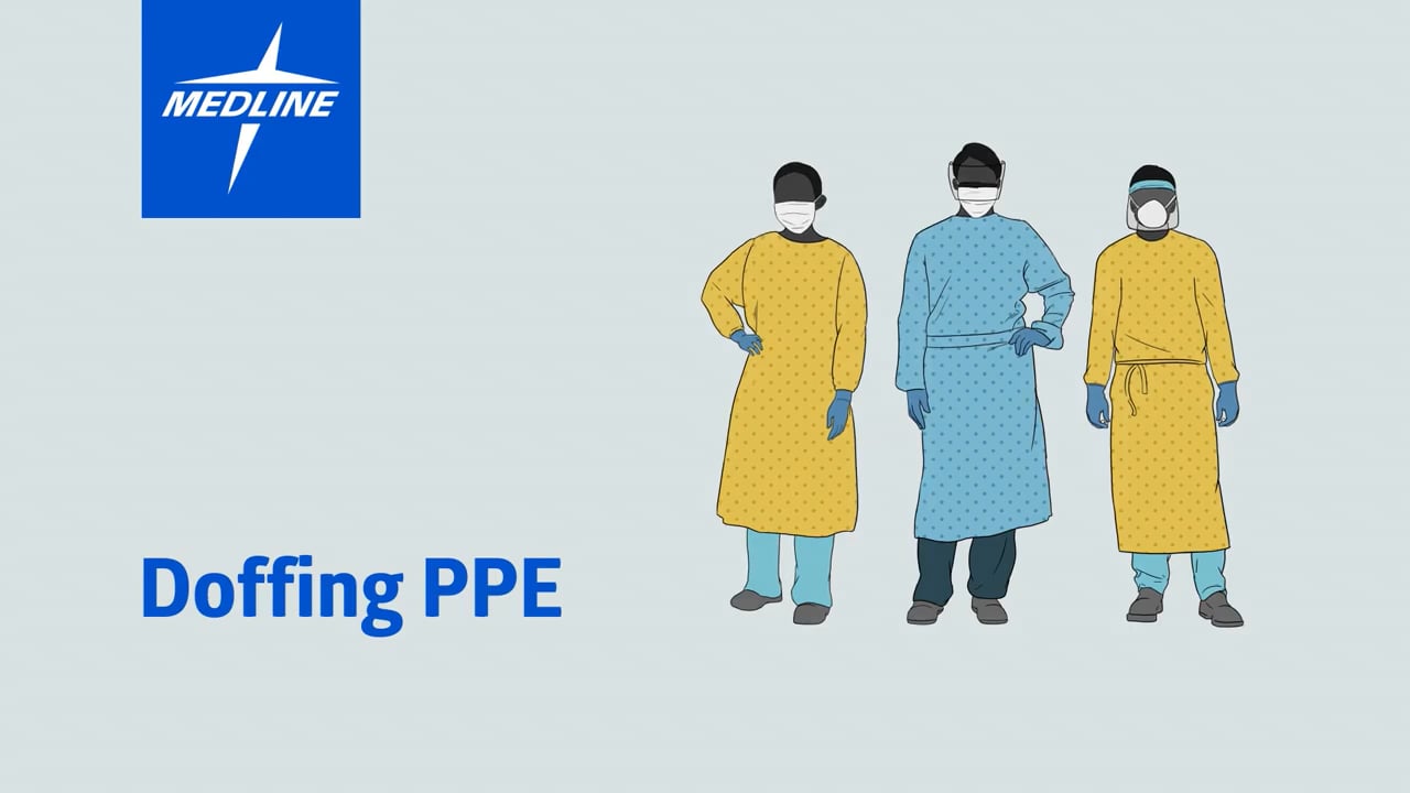 Doffing (taking off) Personal Protective Equipment Demonstration ...