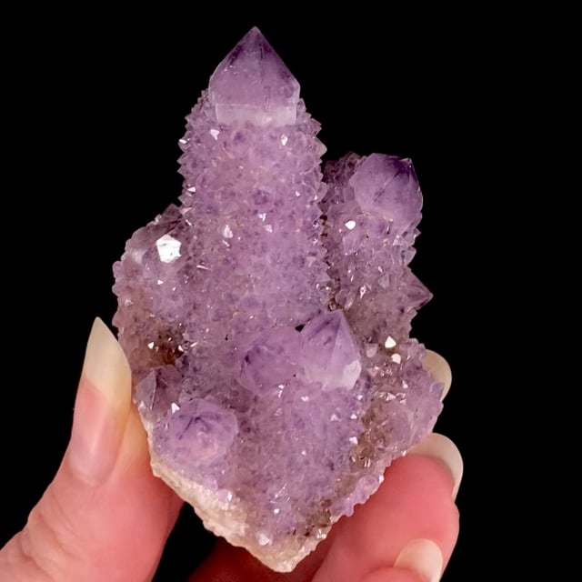 Quartz var: Amethyst (''Cactus'' style crystals)