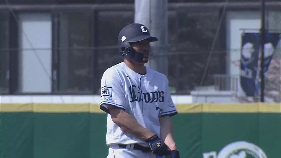 【ファーム】この回5点目!! ライオンズ・川越誠司 満塁のチャンスでタイムリーヒットを放つ!!  2023年4月1日 埼玉西武ライオンズ 対 読売ジャイアンツ