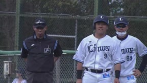 【ファーム】ドラ1ルーキーが打撃で魅せる!! ライオンズ・蛭間拓哉 満塁のチャンスでライトへのタイムリーヒット!!  2023年4月1日 埼玉西武ライオンズ 対 読売ジャイアンツ