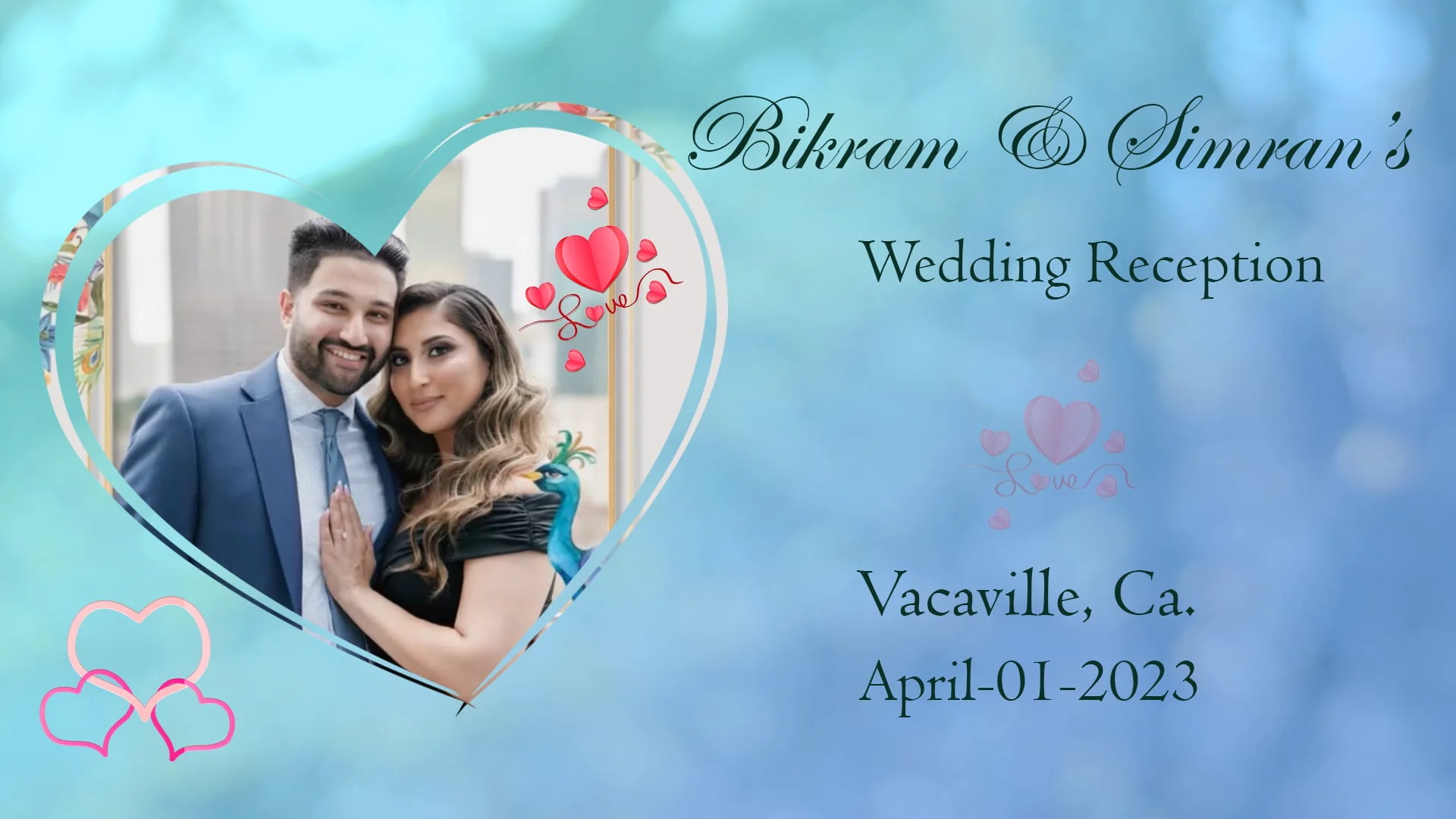 Bikram & Simran's Wedding Reception on Vimeo