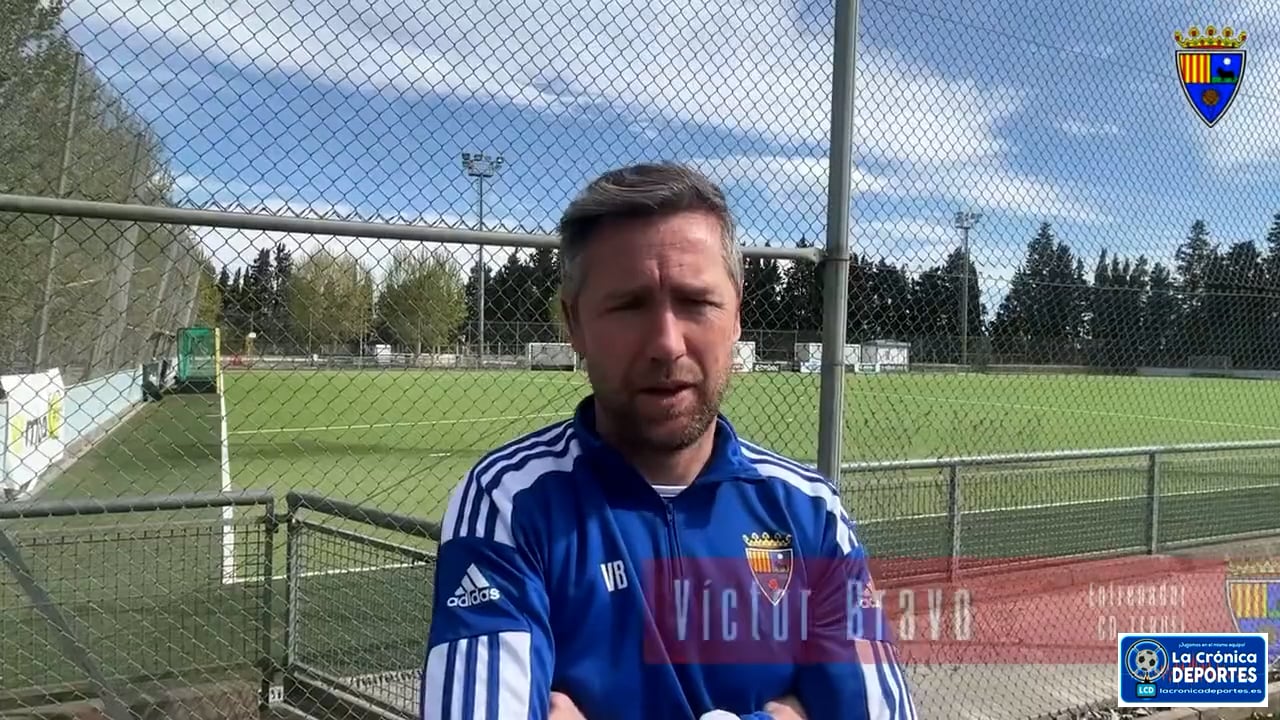 LA PREVIA / CD Teruel - At Saguntino / VÍCTOR BRAVO (Entrenador Teruel) J28 / 2ª RFEF - Grupo 3 / Fuente: CD Teruel 