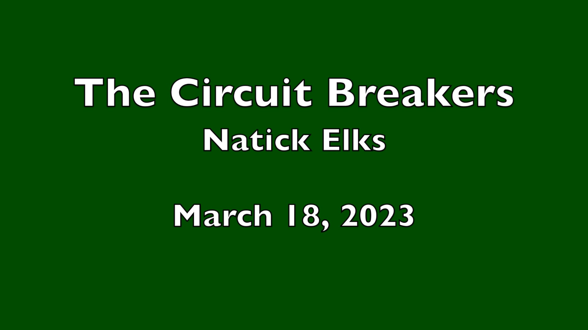 Circuit Breakers March 2023