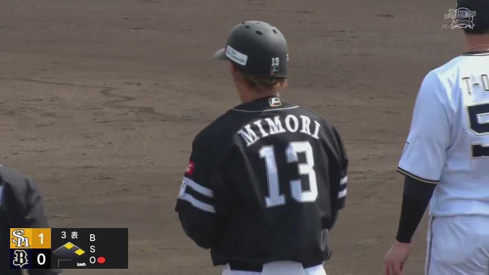 【ファーム】先制点を奪取!! ホークス・三森大貴 一二塁間を破るタイムリーヒット!!  2023年4月2日 オリックス・バファローズ 対 福岡ソフトバンクホークス