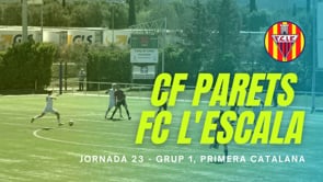Resum CF Parets 1-0 FC l'Escala