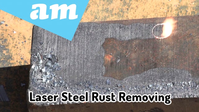 Steel Rust Removing on Dry & Wet Condition by Handhold Fiber Laser Cleaner, Used Different Patterns