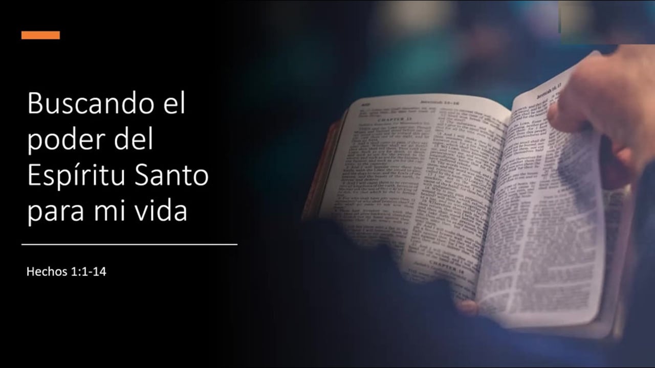 Buscando el poder del Espíritu Santo.