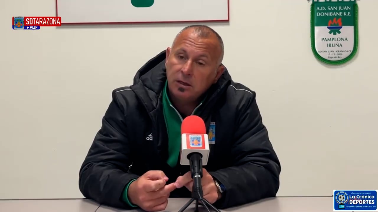 JAVI MORENO (Entrenador Tarazona) AD San Juan 2-0 SD Tarazona / J28 / 2ª RFEF - Grupo 2 / Fuente: SD Tarazona