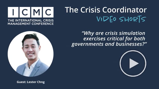 Why are crisis simulation exercises critical for both governments and businesses