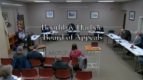 Boothbay Harbor Appeals Board Hearing Mar 30, 2023