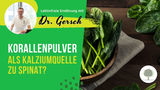 Kann man Korallenpulver als Kalziumquelle zu Spinat nutzen? 