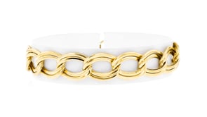 14kt Yellow Gold Double-Oval Link Bracelet