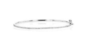 50 ct. t.w. Diamond Bangle Bracelet in Sterling Silver