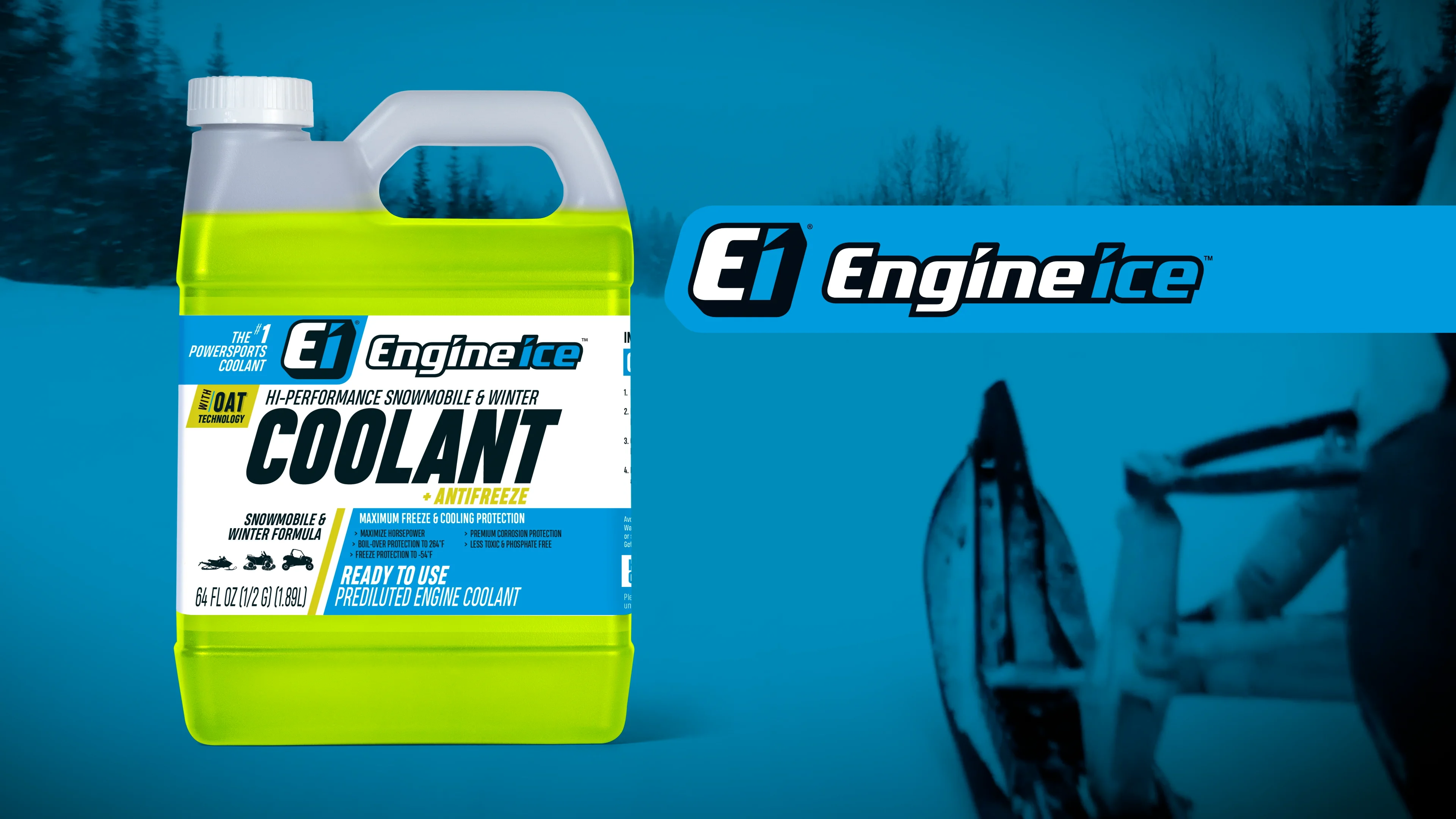 Engine Ice Hi-Performance Coolant for Winter and Snow - 1/2 Gallon