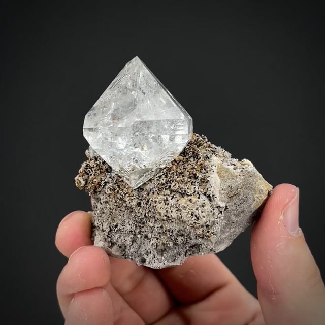 Matrix Herkimer diamond Middleville quarry, Middleville, Herkimer Co