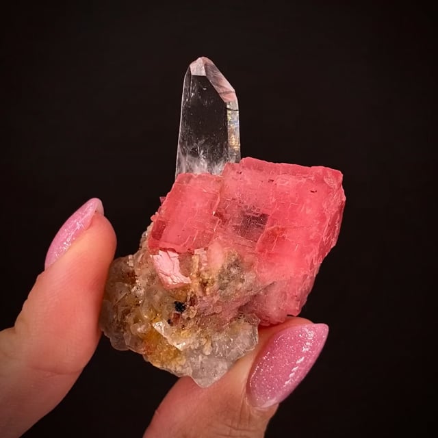 Rhodochrosite with Aegirine - SM21-006 - Poudrette Quarry - Canada 