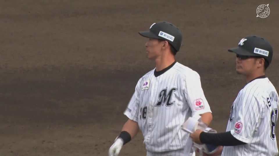 【ファーム】猛打賞!! マリーンズ・髙部瑛斗 ピッチャー強襲の2点タイムリー内野安打で点差を広げる!!  2023年4月5日 千葉ロッテマリーンズ 対 東京ヤクルトスワローズ