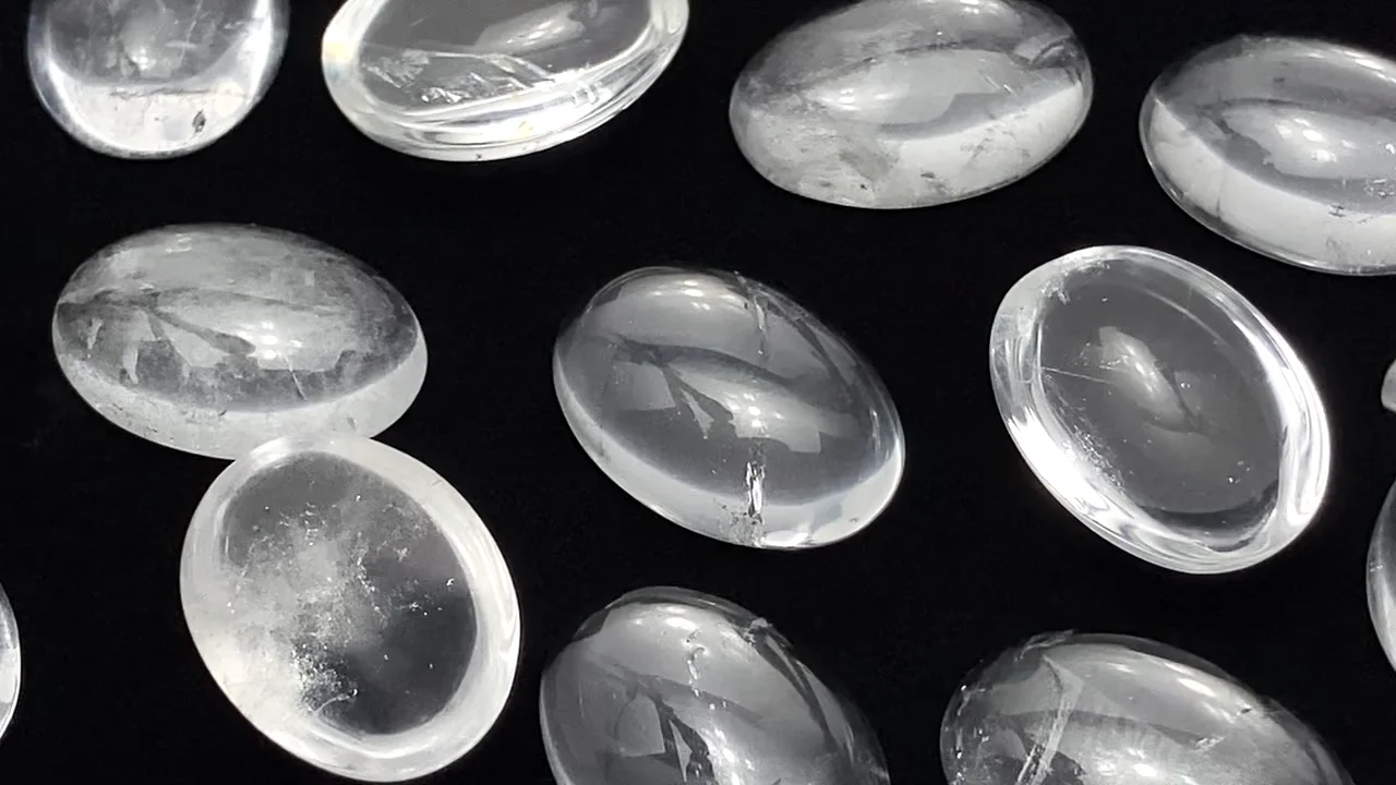 クリスタル オーバル カボション18×13mm 4個｜天然石ビーズの卸