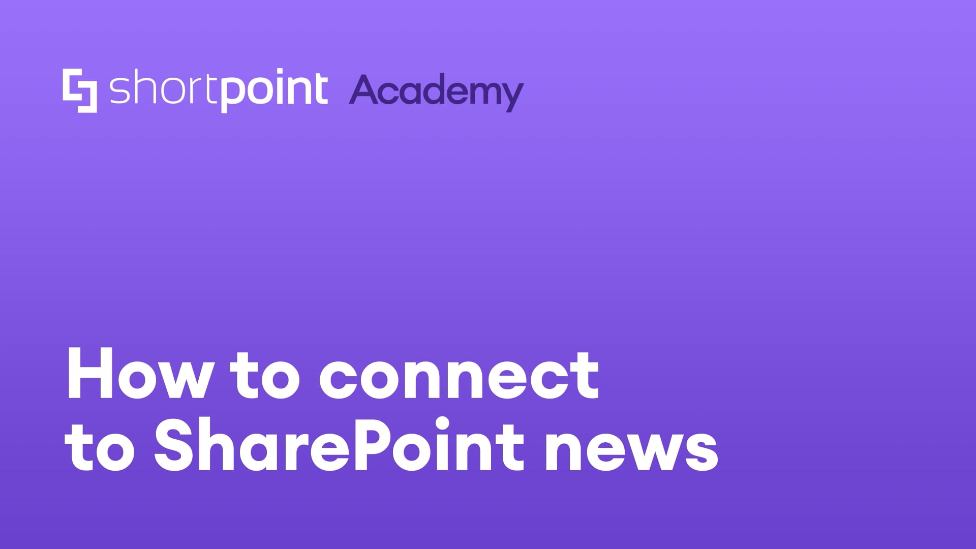 Connect to SharePoint news thumbnail