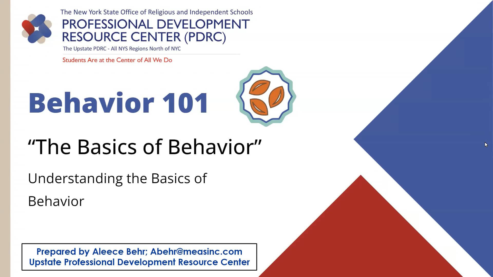 Behavior 101 basics of behavior on vimeo