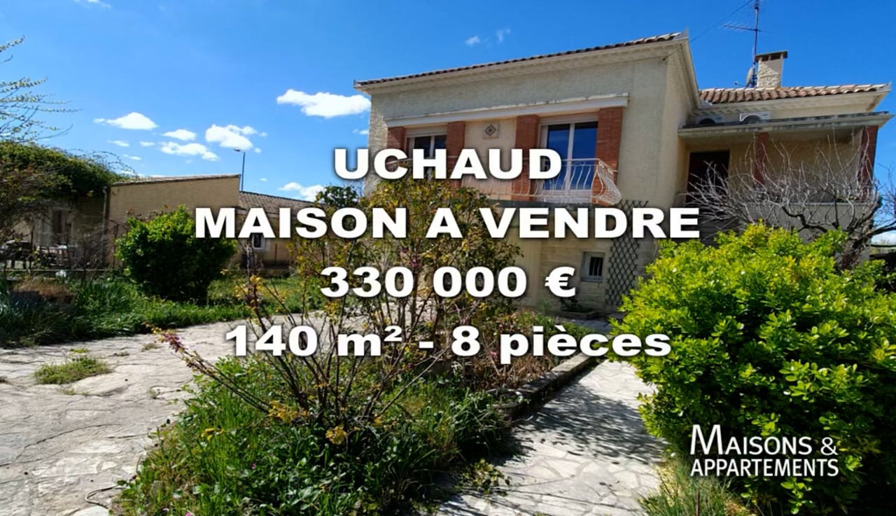 UCHAUD MAISON A VENDRE 330 000 € 140 m² 8 pièce(s) on Vimeo