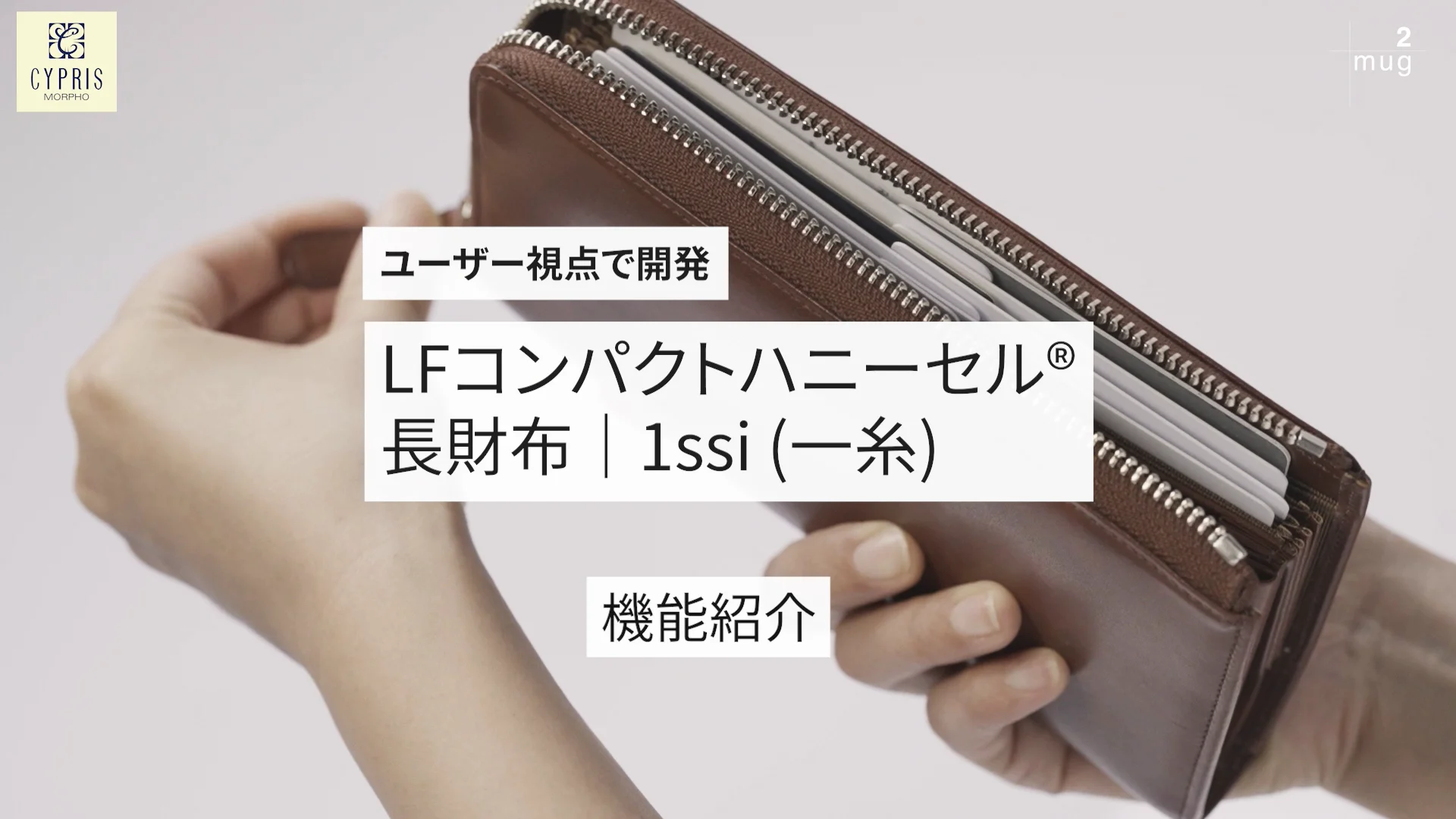 国産革小物ブランドCYPRISとコラボで開発された大容量かつ小さい