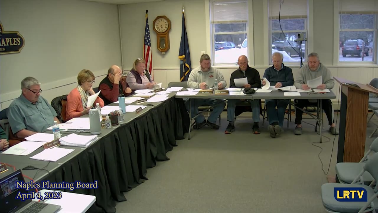 Town of Sebago 2023 Naples Planning Board 442023 on Vimeo