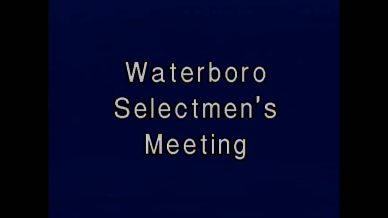 Waterboro Selectmen Apr 4, 2023 on Vimeo