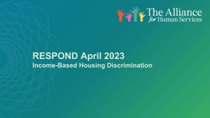 RESPOND - April 2023 Income-Based Housing Discrimination