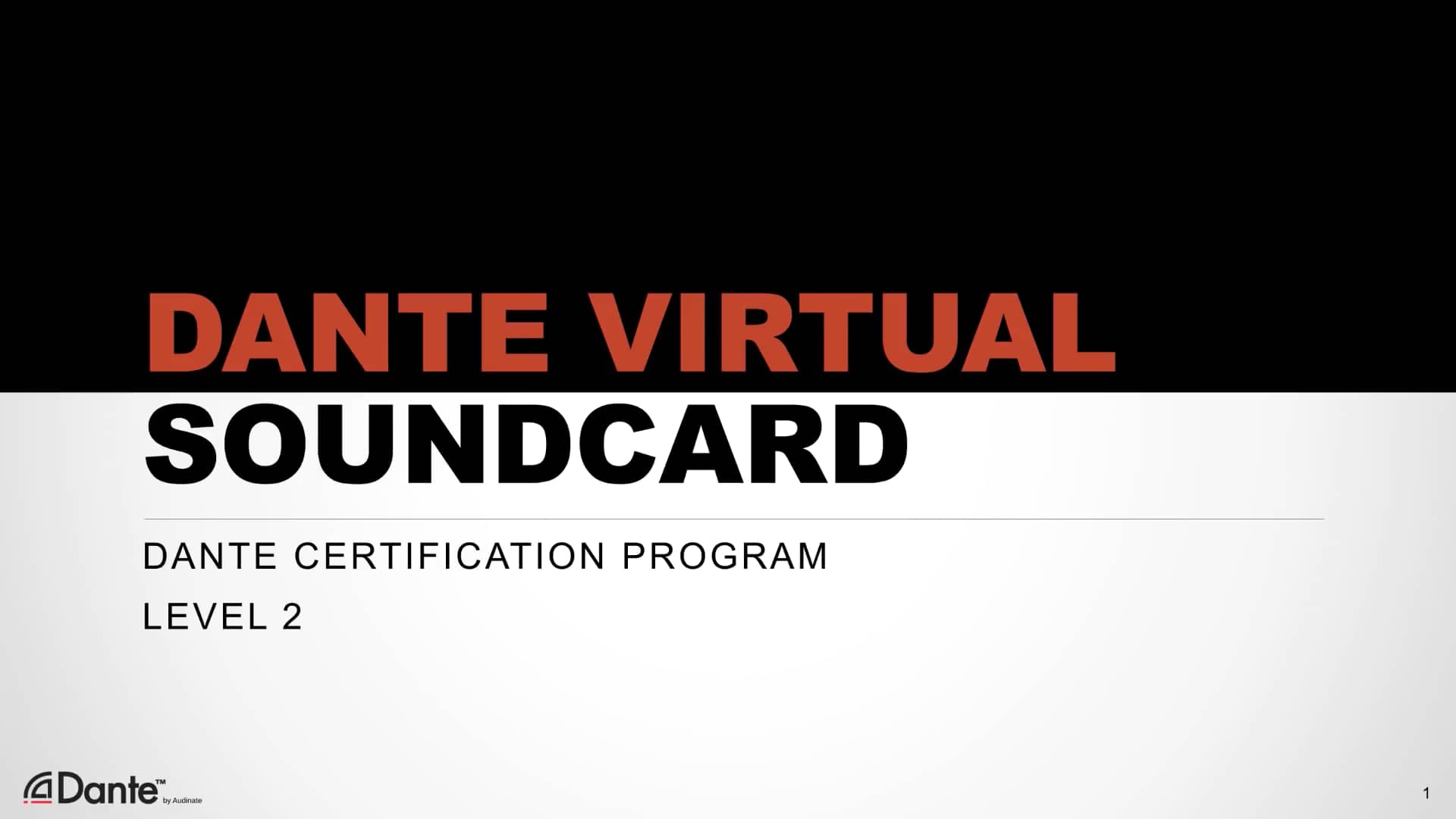 2.9 Dante Dante Virtual Soundcard on Vimeo
