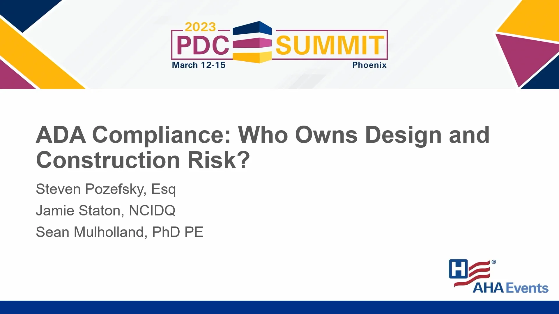 9. ADA Compliance Who Owns Design and Construction Risk on Vimeo