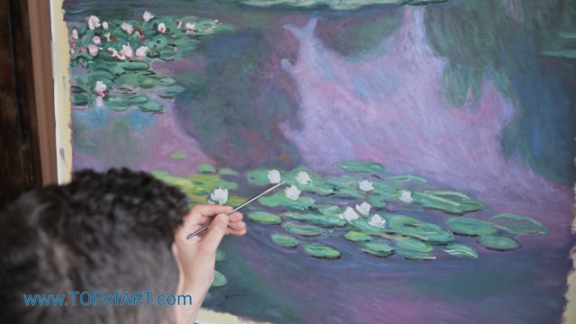 Claude Monet | Water Lilies I | Painting Reproduction Video | TOPofART