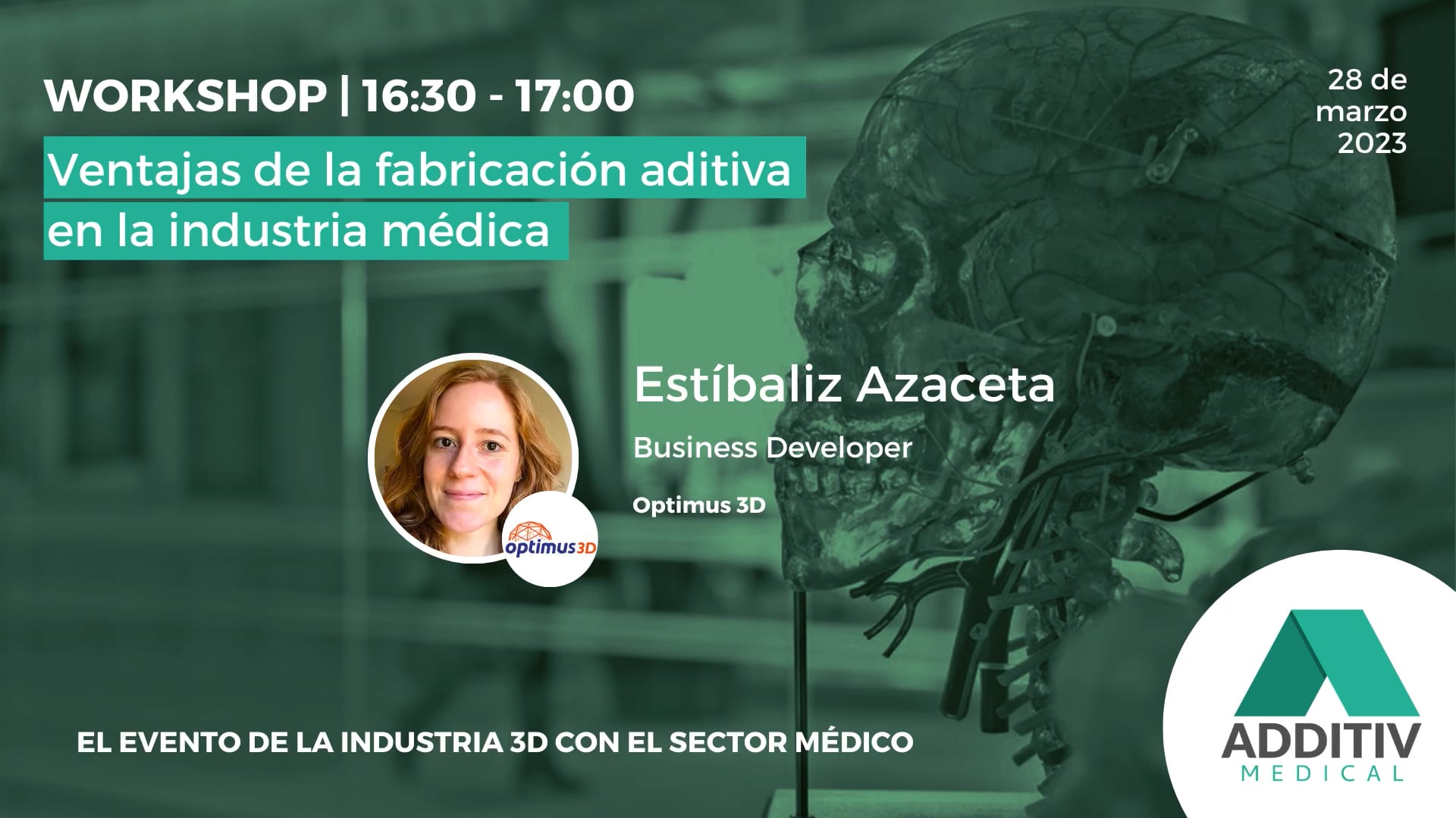 WORKSHOP: Ventajas de la fabricación aditiva en la industria médica