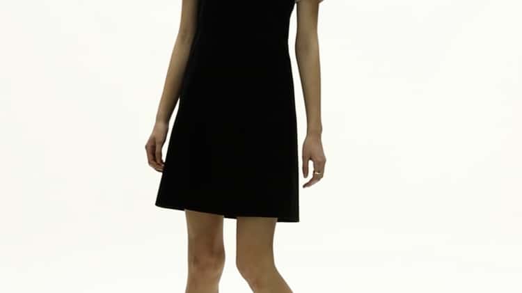 dp button sleeveless mini dress - black on Vimeo