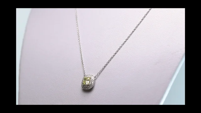 Tiffany & Co. Oval Yellow Diamond Pendant, Pampillonia Jewelers