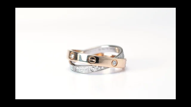 Cartier love double outlet ring