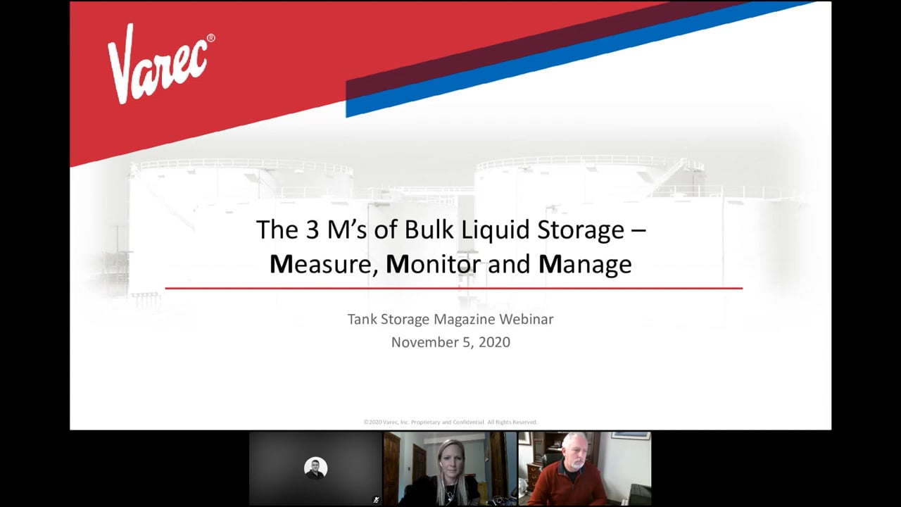 The 3 Ms of bulk liquid storage: Measure, Monitor and Manage