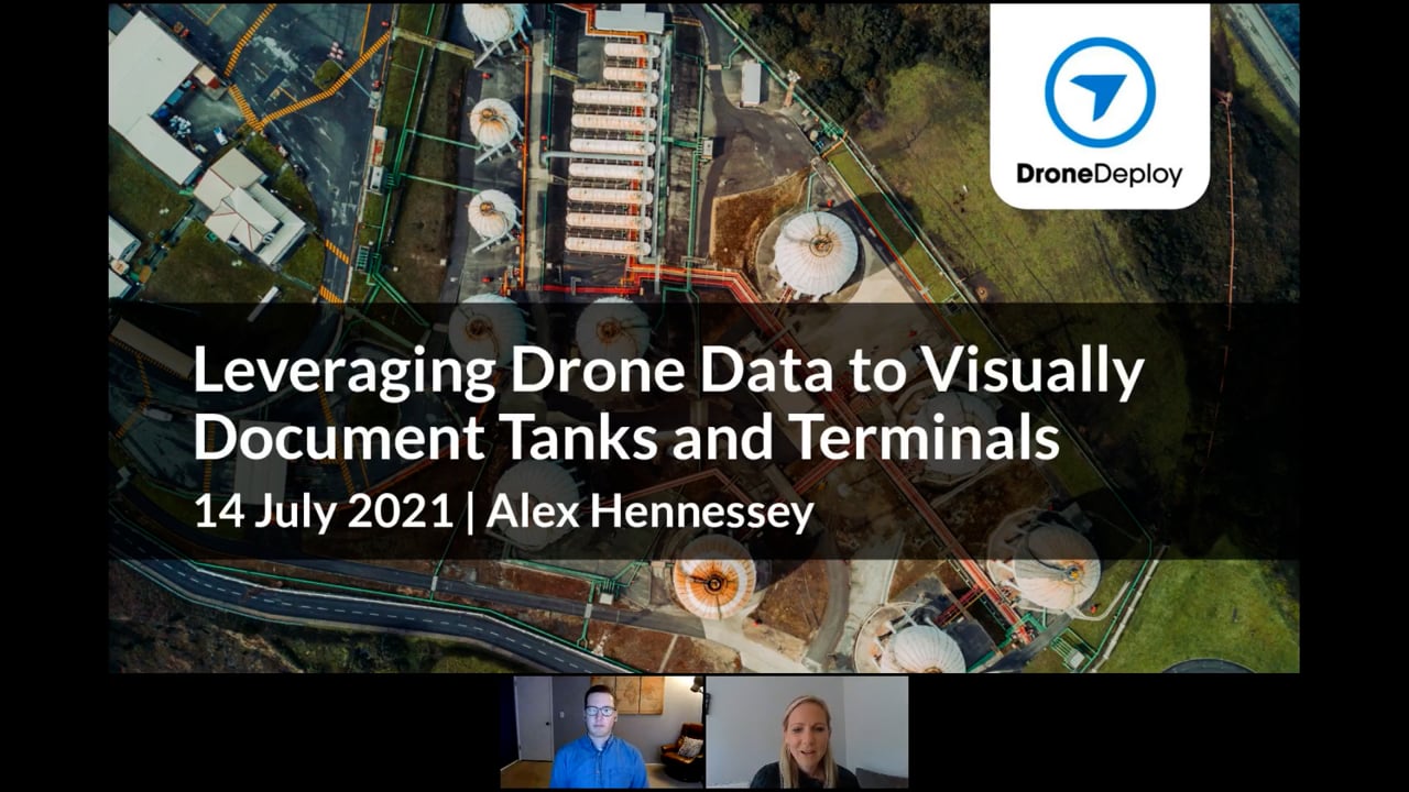 Leveraging drone data to visually document tanks & terminals