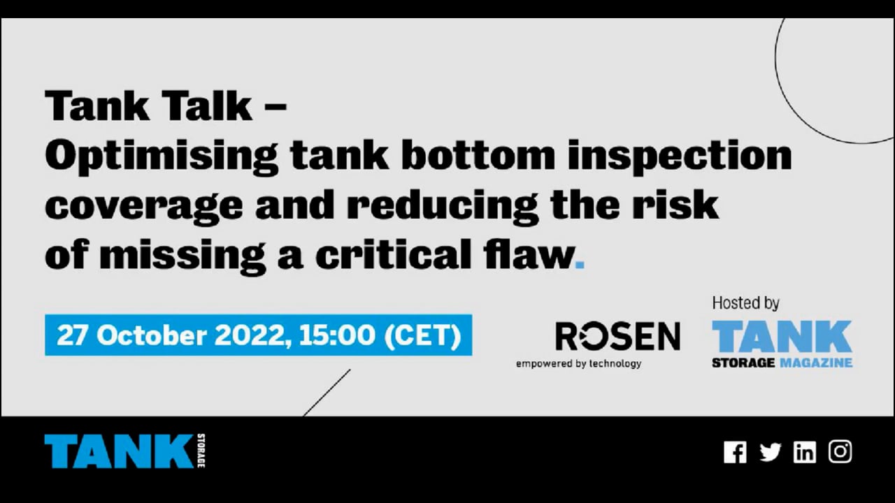 Rosen: Optimising Tank Inspection