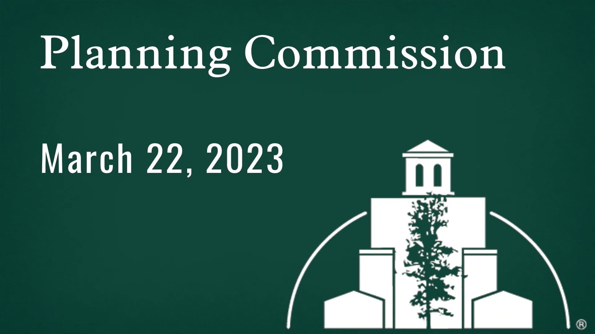 Planning Commission March 22