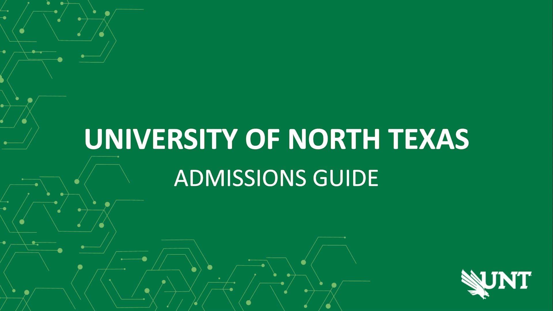 UNT Admissions Guide on Vimeo