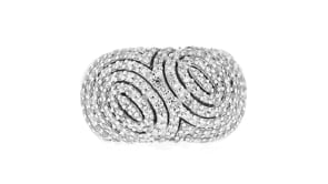 1.00 ct. t.w. Diamond Swirl Ring in 14kt White Gold