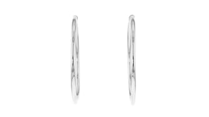 3mm Sterling Silver Endless Hoop Earrings