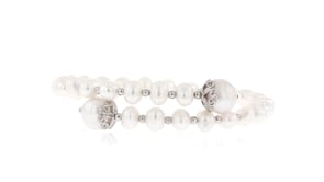 4-9mm Cultured Pearl Wrap Bracelet in Sterling Silver