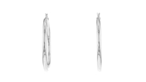 3mm Sterling Silver Hoop Earrings