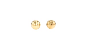 Childs Jewelry Set .20 ct. t.w. CZ, Cultured Pearl and 14kt Yellow Gold Stud Earrings