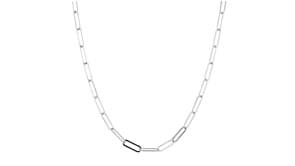 2-in-1 Italian Sterling Silver Paper Clip Link Necklace and Eyeglass Chain