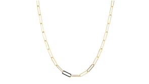 2-in-1 Italian 18kt Gold Over Sterling Paper Clip Link Necklace and Eyeglass Chain