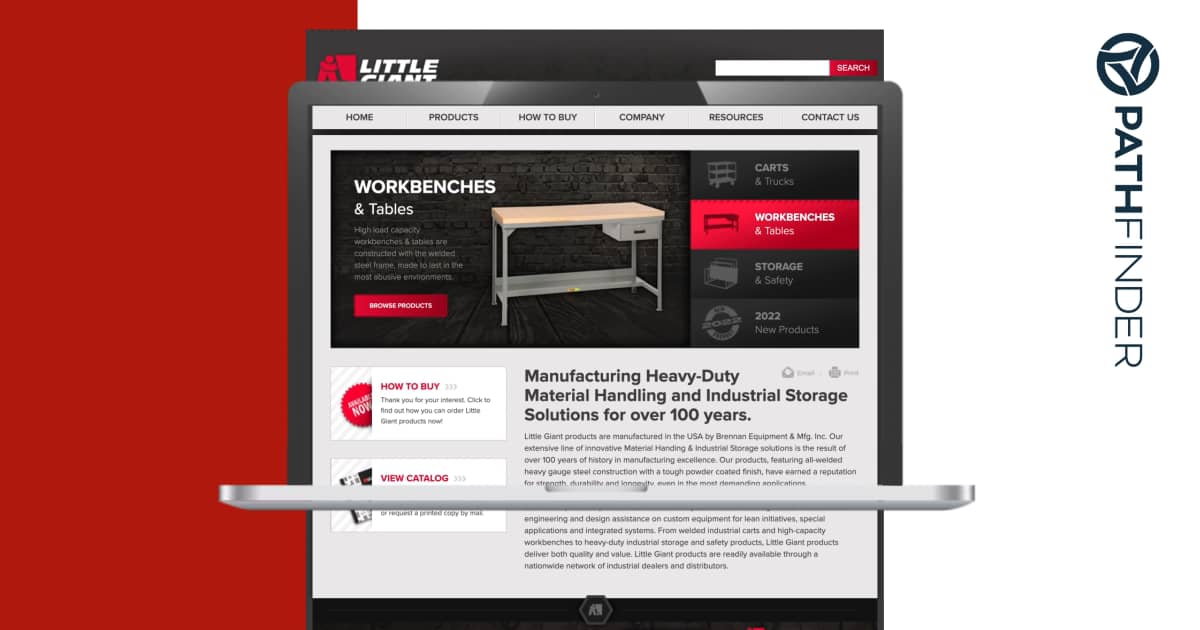 Little Giant's (Brennan Equipment & Mfg. Inc.) New site Before + After on Vimeo